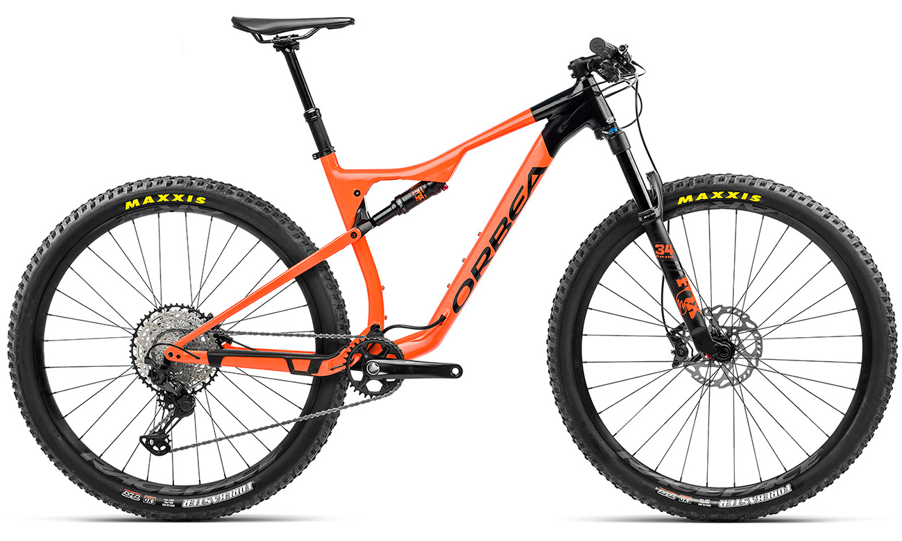 Фотографія Велосипед Orbea Oiz H10 TR 29" розмір L 2021 Оранжево-чорний